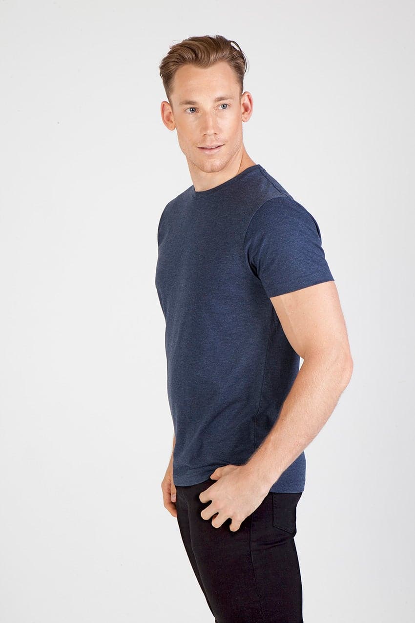 Mens Marl Crew Neck T-shirt