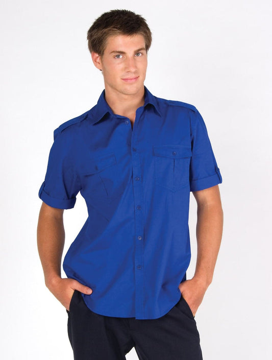 Mens Military Short Sleeve Shirts - kustomteamwear.com