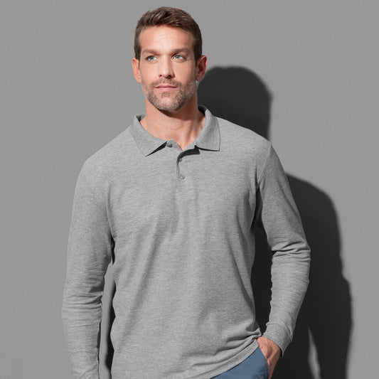 Men's Polo Long Sleeve - kustomteamwear.com