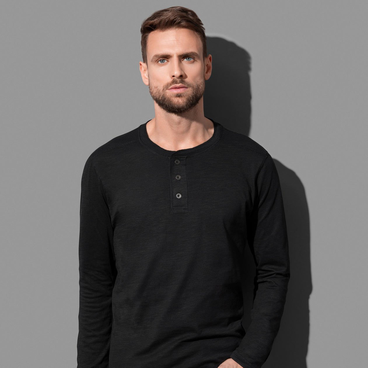 Men's Shawn Henley Long Sleeve - kustomteamwear.com