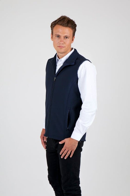Men's Soft Shell VEST - TEMPEST Range - kustomteamwear.com