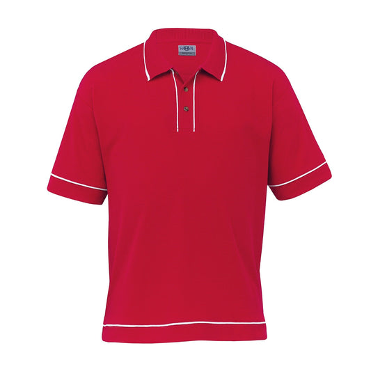 Retro Waffle Polo - Mens - kustomteamwear.com