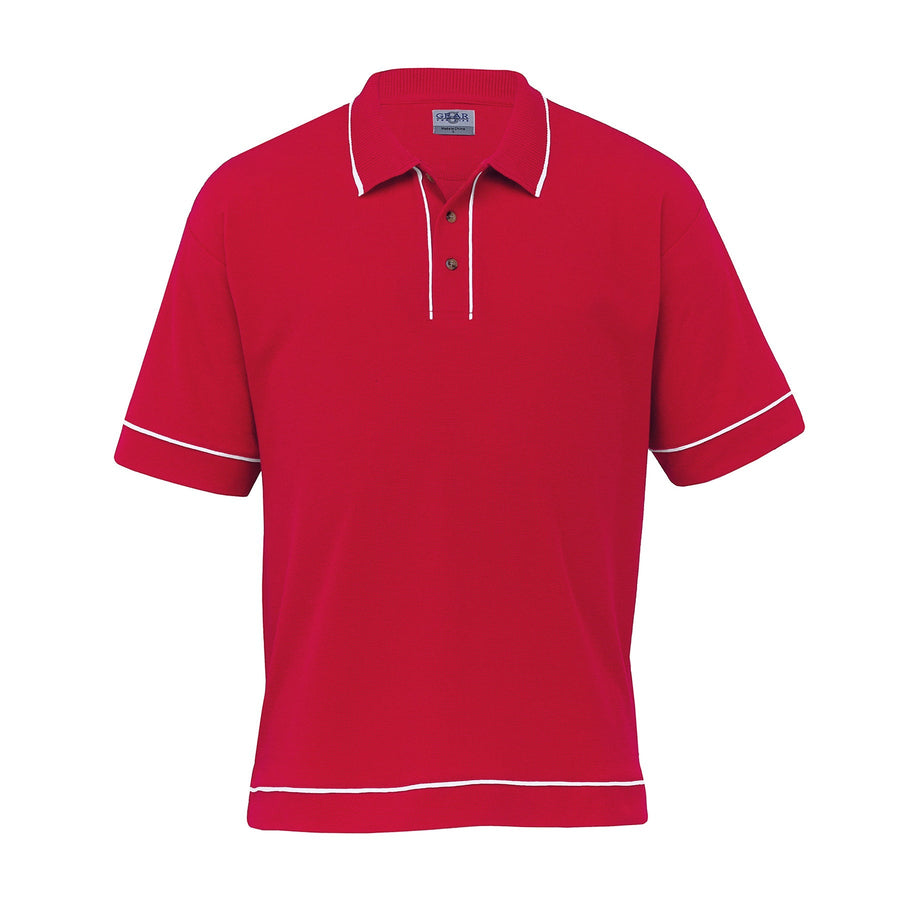 Retro Waffle Polo - Mens - kustomteamwear.com