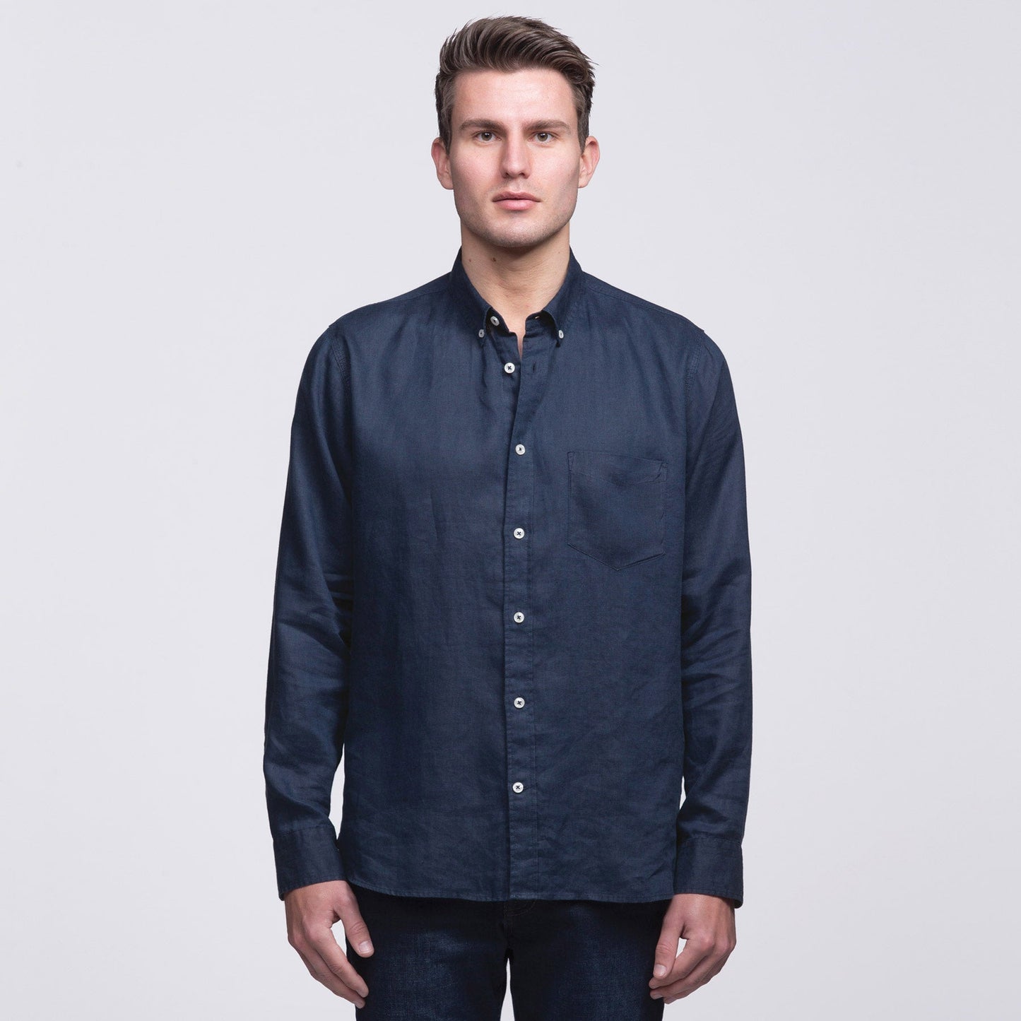 smpli Mens Linen Shirt
