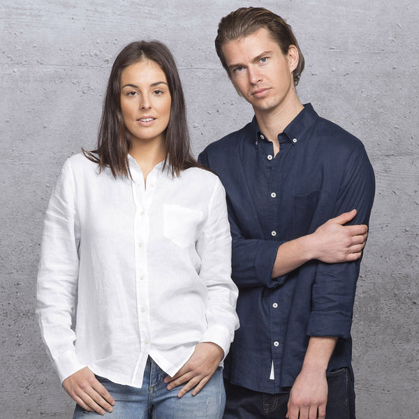 smpli Mens Linen Shirt - kustomteamwear.com