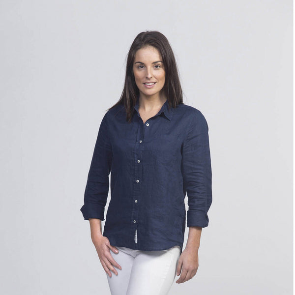 smpli Womens Linen Shirt - kustomteamwear.com