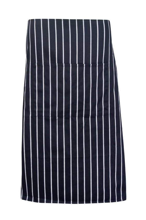 Striped Apron - Full Waist - kustomteamwear.com