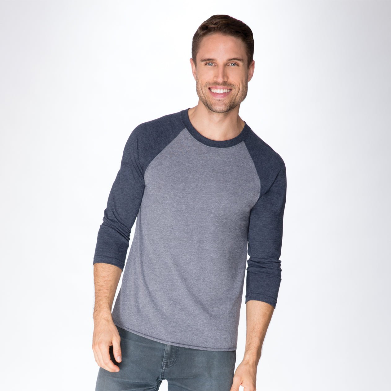 Unisex Tri-Blend 3/4 Raglan - kustomteamwear.com