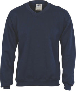 V Neck Fleecy Sweatshirt (Sloppy Joe) - kustomteamwear.com