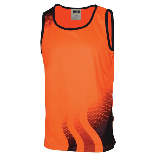 WAVE HIVIS SUBLIMATED SINGLET - kustomteamwear.com