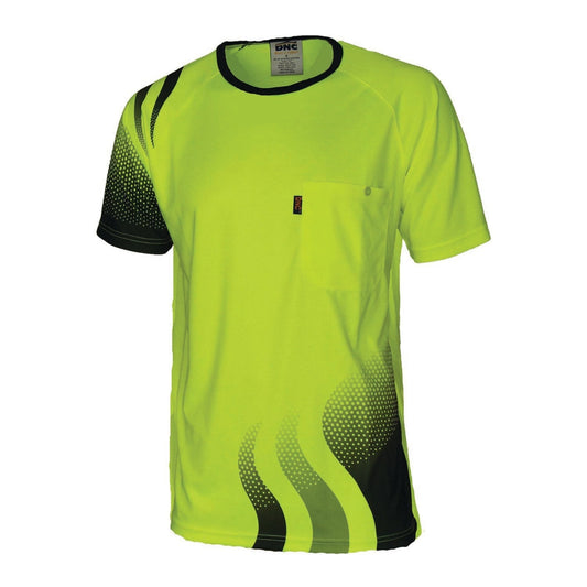 WAVE HIVIS SUBLIMATED TEE - kustomteamwear.com
