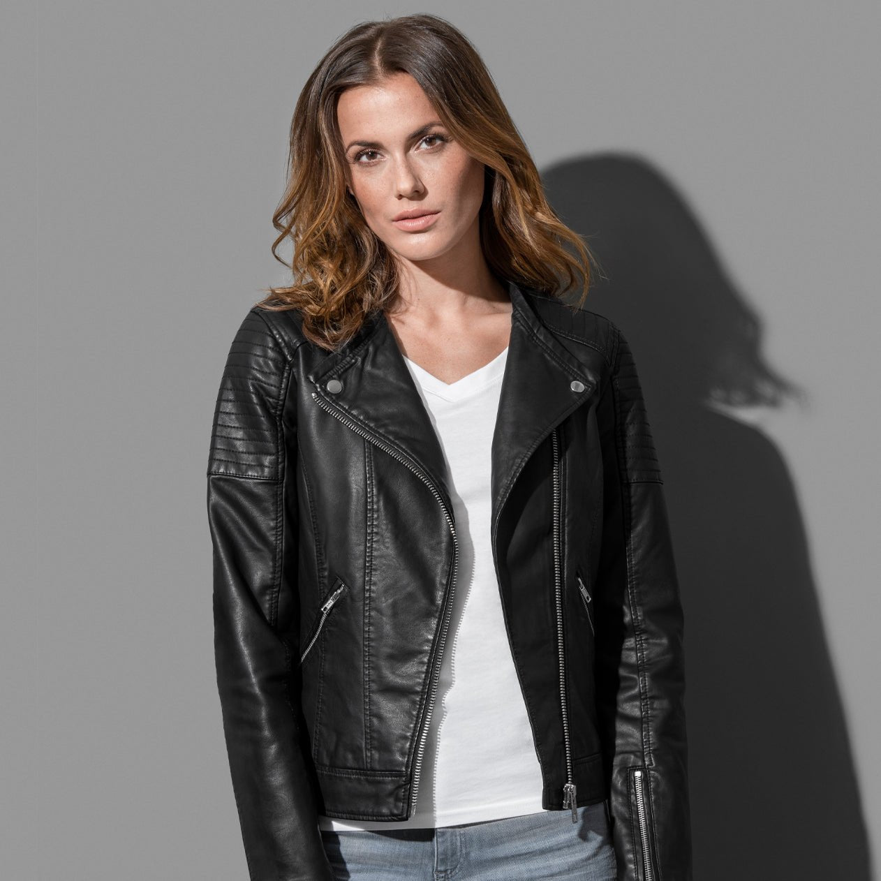 Women's Active Biker Jacket - kustomteamwear.com