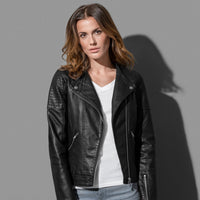 Women's Active Biker Jacket - kustomteamwear.com
